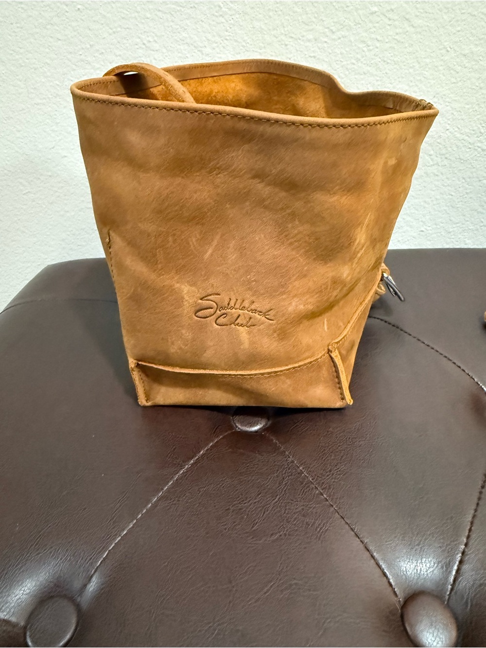 NWOT Discontinued Saddleback Leather Co. Large 14in. Overnight Bag Set - Picture 4 of 9